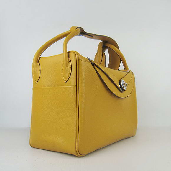 High Quality Replica Hermes Lindy 34CM Shoulder Bag Yellow